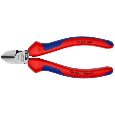 Кусачки боковые Knipex (фосфатированные), 140 мм (70 02 140)