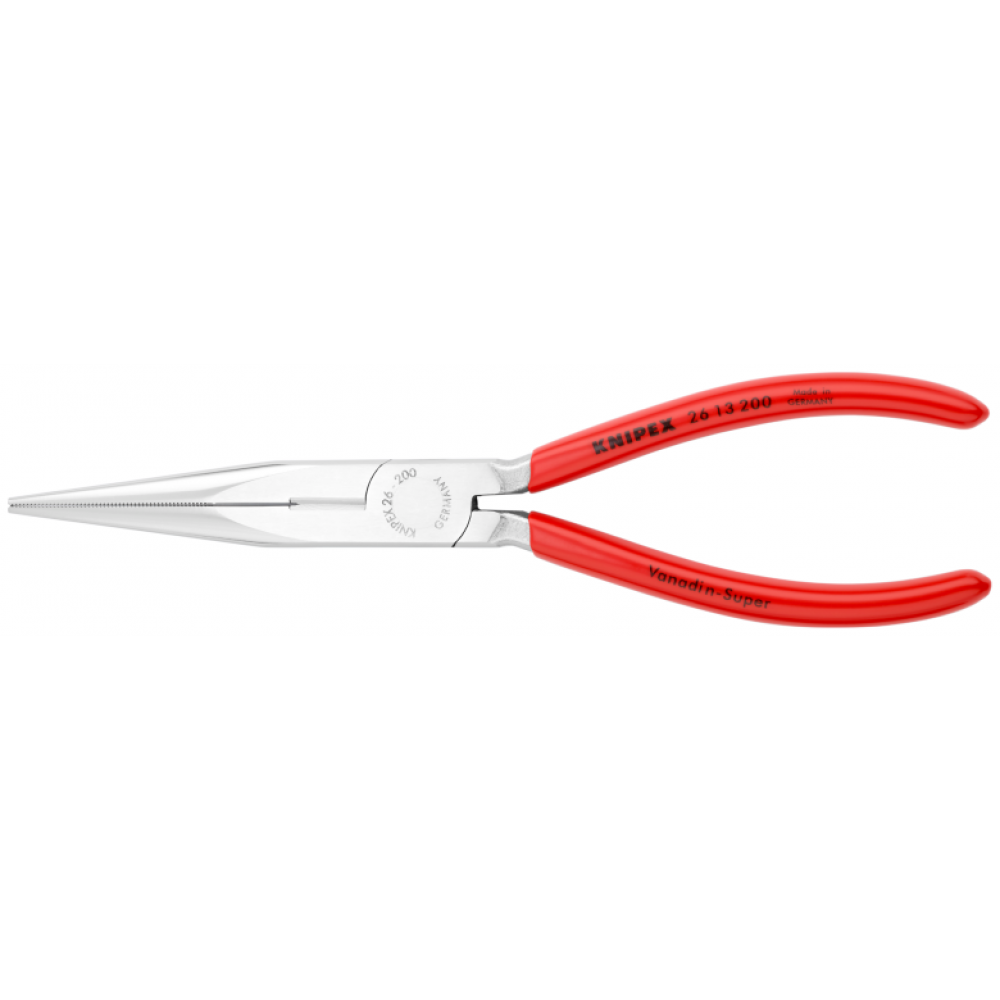 Плоские круглогубцы Knipex с режущими кромками, 200 мм (26 13 200)