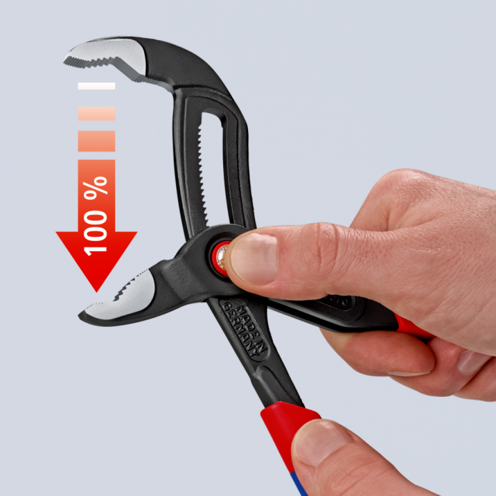 Переставные клещи Knipex Cobra QuickSet (с автопуском) сантехнические, 250 мм (87 22 250)