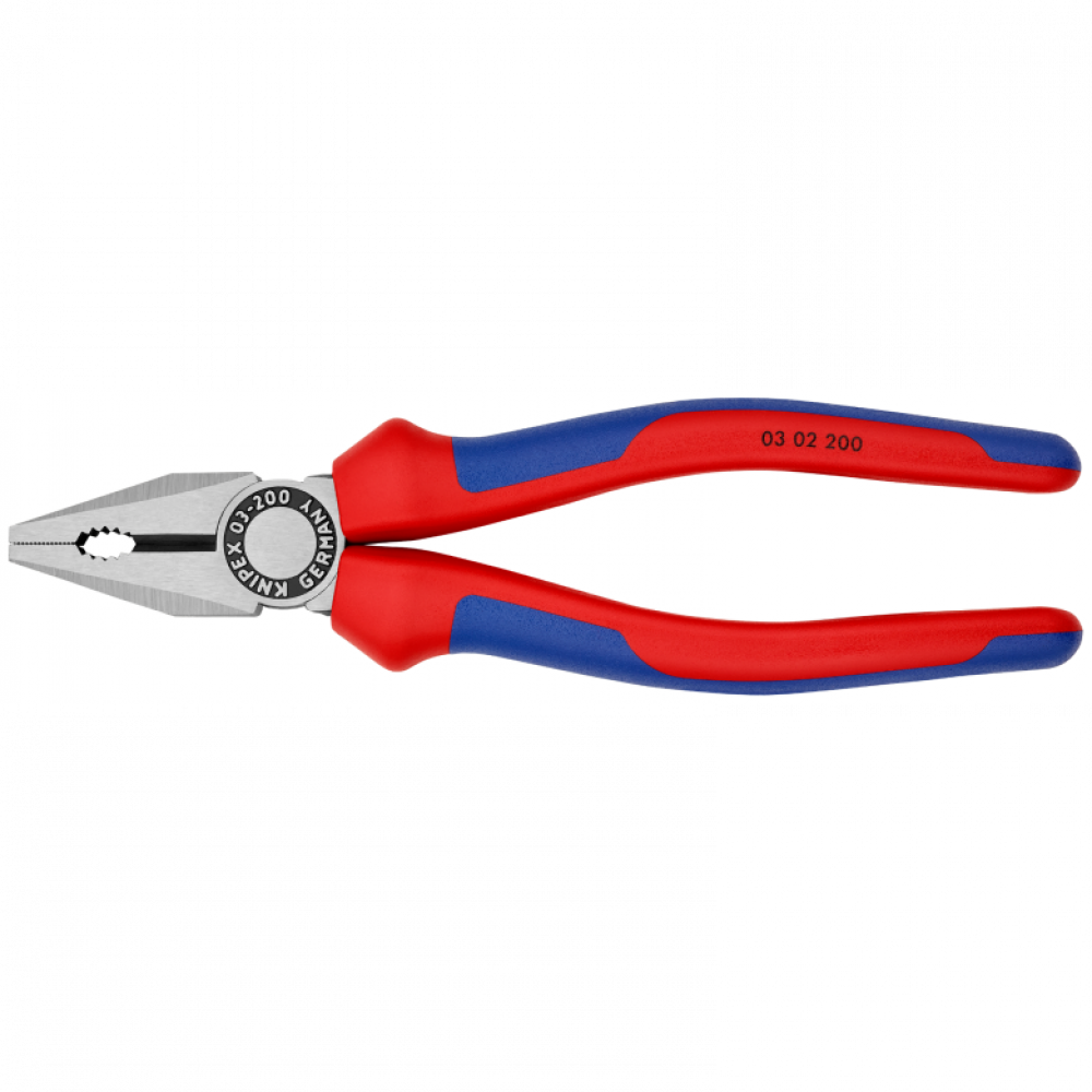 Плоскогубцы Knipex комбинированные (фосфатированные), 200 мм (03 02 200)