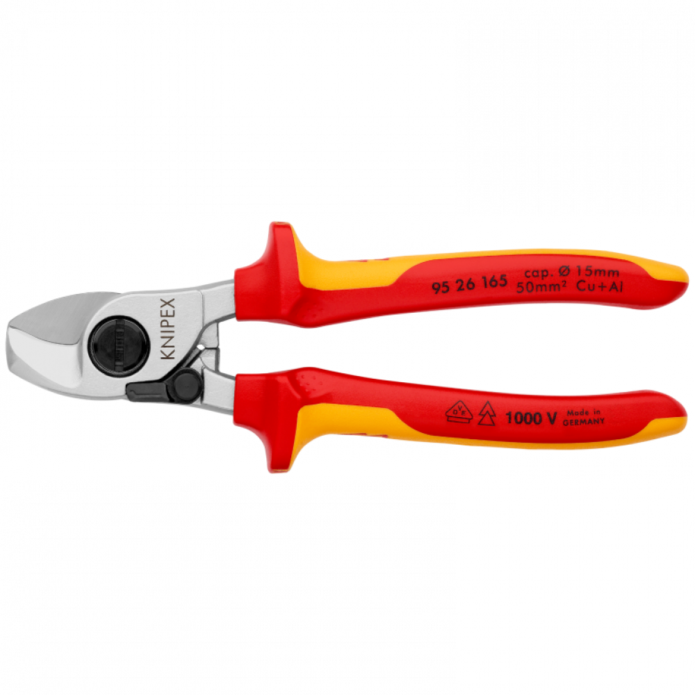 Ножницы для резки кабелей Knipex VDE, 165 мм (95 26 165)