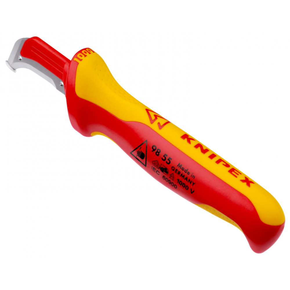 Нож для удаления изоляции Knipex 98 55 c пяткой, 180 мм (98 55)