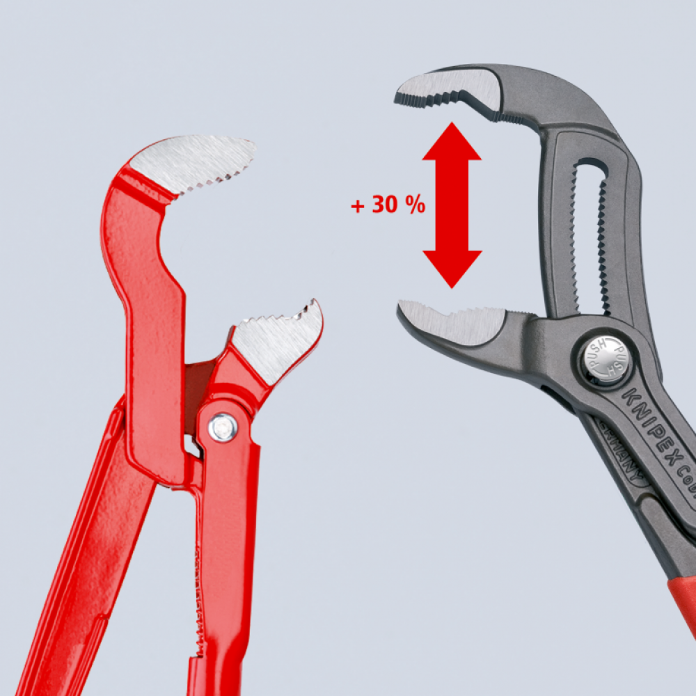 Клещи трубные Knipex с S-образным смыканием губок, 245 мм (83 30 005)